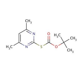 S-Boc-2-mercapto-4,6-dimethylpyrimidine (CAS 41840-28-2) - chemical structure image