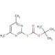 S-Boc-2-mercapto-4,6-dimethylpyrimidine (CAS 41840-28-2) - chemical structure image