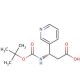 (S)-Boc-3-(3-pyridyl)-β-Ala-OH (CAS 297773-45-6) - chemical structure image