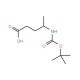 (S)-Boc-4-amino-pentanoic acid (CAS 207924-92-3) - chemical structure image