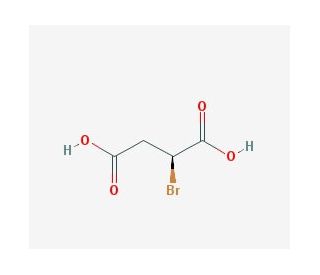 (S)-(&minus;)-Bromosuccinic acid (CAS 20859-23-8) - chemical structure image