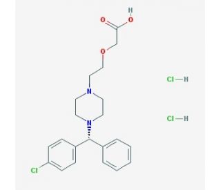 (S)-Cetirizine Dihydrochloride (CAS 163837-48-7) - chemical structure image