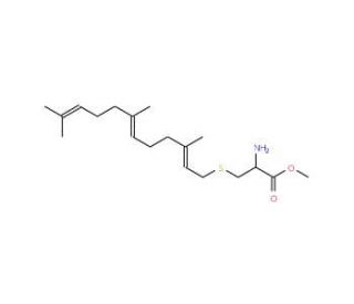 S-Farnesyl-L-cysteine Methyl Ester (CAS 125741-64-2) - chemical structure image