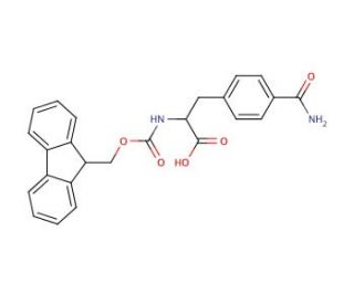 (S)-Fmoc-L-4-carbamoylphenylalanine (CAS 204716-17-6) - chemical structure image