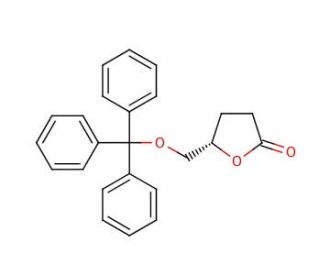 (S)-(&plus;)-&gamma;-Trityloxymethyl-&gamma;-butyrolactone (CAS 73968-62-4) - chemical structure image