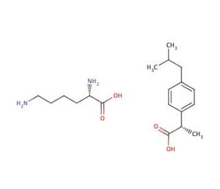 (S)-(&plus;)-Ibuprofen (S)-(&plus;)-Lysinate - chemical structure image