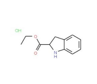 (S)-Indoline-2-carboxylic acid ethyl ester hydrochloride - chemical structure image