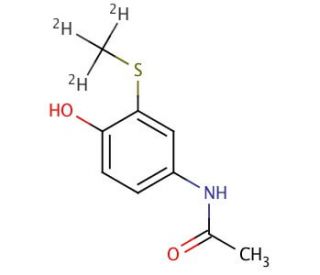 S-Methyl-d3-thioacetaminophen (CAS 1215669-56-9) - chemical structure image