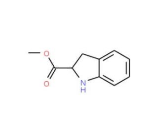 (S)-(&plus;)-Methyl indoline-2-carboxylate (CAS 141410-06-2) - chemical structure image
