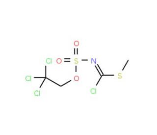 S-Methyl N-(2,2,2-trichloroethoxysulfonyl)carbonchloroimidothioate - chemical structure image
