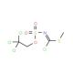 S-Methyl N-(2,2,2-trichloroethoxysulfonyl)carbonchloroimidothioate - chemical structure image