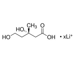 (S)-Mevalonic acid lithium salt (CAS 32451-23-3) - chemical structure image