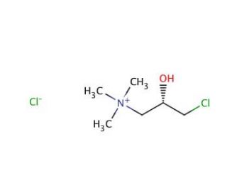 (S)-(−)-(3-Chloro-2-hydroxypropyl)trimethylammonium chloride (CAS 101396-91-2) - chemical structure image
