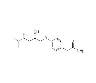 S-(&minus;)-Atenolol (CAS 93379-54-5) - chemical structure image