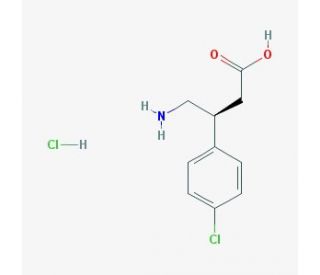S(&minus;)-Baclofen hydrochloride (CAS 63701-56-4) - chemical structure image