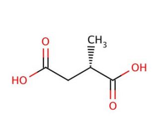 (S)-(&minus;)-Methylsuccinic acid (CAS 2174-58-5) - chemical structure image