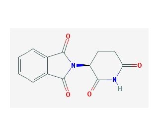 (S)-(&minus;)-Thalidomide (CAS 841-67-8) - chemical structure image