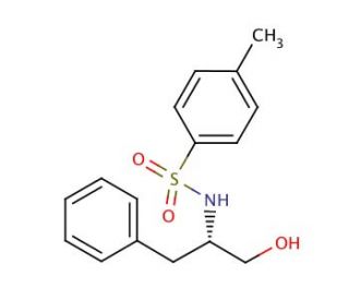 (S)-(&minus;)-N-[1-(Hydroxymethyl)-2-phenylethyl]-4-methylbenzenesulfonamide (CAS 82495-70-3) - chemical structure image