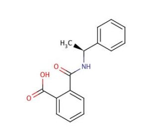 (S)-(&minus;)-N-(1-Phenylethyl)phthalamic acid (CAS 21752-36-3) - chemical structure image