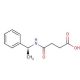 (S)-(−)-N-(1-Phenylethyl)succinamic acid (CAS 21752-34-1) - chemical structure image