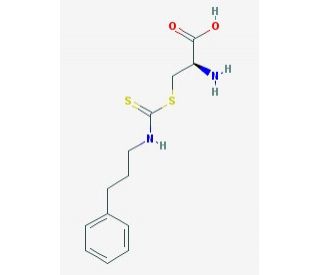 S-[N-(3-Phenylpropyl)thiocarbamoyl]-L-cysteine (CAS 137915-13-0) - chemical structure image