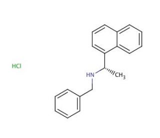 (S)-N-Benzyl-1-(1-naphthyl)ethylamine hydrochloride (CAS 163831-66-1) - chemical structure image