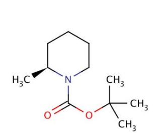 (S)-(&plus;)-N-(Boc)-2-methylpiperidine (CAS 183903-99-3) - chemical structure image