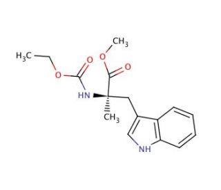 (S)-N-(Ethoxycarbonyl)-&alpha;-methyl-D-tryptophan Methyl Ester (CAS 170458-98-7) - chemical structure image