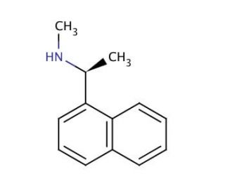 (S)-(&minus;)-N-Methyl-1-(1-naphthyl)ethylamine (CAS 20218-55-7) - chemical structure image