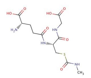 S-(N-Methylcarbamoyl)glutathione (CAS 38126-73-7) - chemical structure image