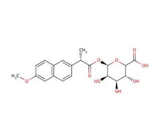 (S)-Naproxen Acyl-β-D-glucuronide (CAS 41945-43-1) - chemical structure image