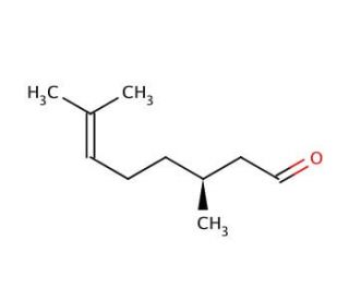 (S)-(&ndash;)-Citronellal (CAS 5949-05-3) - chemical structure image