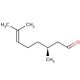 (S)-(–)-Citronellal (CAS 5949-05-3) - chemical structure image