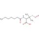 S-Nitroso-N-heptanoyl-D,L-penicillamine (CAS 225234-00-4) - chemical structure image