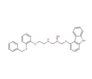 (S)-(&minus;)-O-Benzyl-O-desmethylcarvedilol - chemical structure image