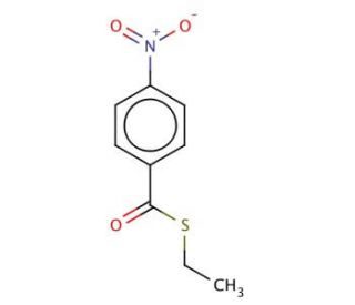 S-(p-Nitrobenzoyl)mercaptoethane (CAS 24524-95-6) - chemical structure image