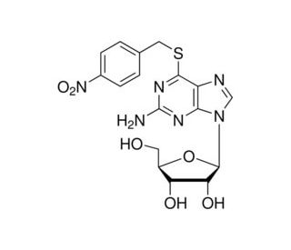 S-(p-Nitrobenzyl)-6-thioguanosine (CAS 13153-27-0) - chemical structure image
