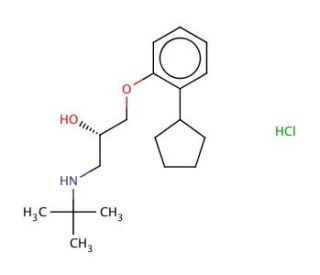 (S)-Penbutolol Hydrochloride - chemical structure image