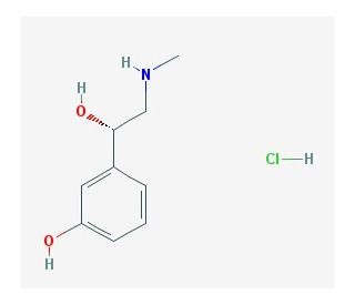S-Phenylephrine hydrochloride (CAS 939-38-8) - chemical structure image