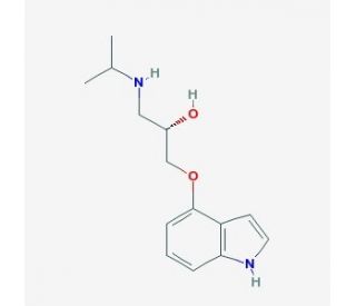 (S)-(&minus;)-Pindolol (CAS 26328-11-0) - chemical structure image