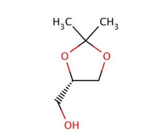 (S)-(&plus;)-2,3-O-Isopropylideneglycerol (CAS 22323-82-6) - chemical structure image