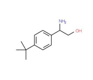 (S)-(&plus;)-2-Amino-2-(4-tert-butylphenyl)ethanol (CAS 191109-50-9) - chemical structure image