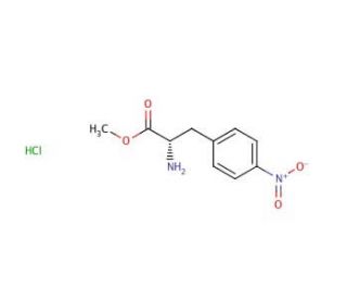 (S)-(+)-4-Nitrophenylalanine methyl ester hydrochloride (CAS 17193-40-7) - chemical structure image