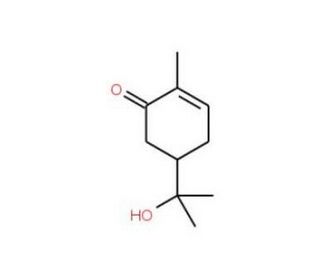 (S)-(&plus;)-5-(1-Hydroxy-1-methylethyl)-2-methyl-2-cyclohexen-1-one (CAS 60593-11-5) - chemical structure image