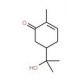(S)-(+)-5-(1-Hydroxy-1-methylethyl)-2-methyl-2-cyclohexen-1-one (CAS 60593-11-5) - chemical structure image