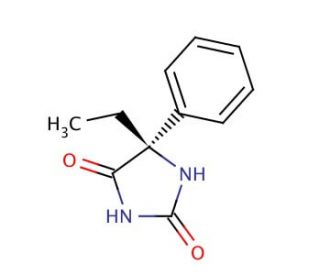 S-(&plus;)-N-Desmethyl Mephenytoin (CAS 65567-34-2) - chemical structure image