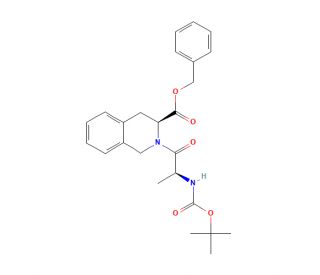 [S-(R*,R*)]-2-[2-tert-Butyloxycarbonylamino-1-oxopropyl]-1,2,3,4-tetrahydro-3-isoquinolinecarboxylic Acid Phenylmethyl Ester