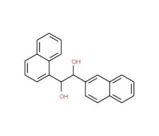 (S,S)-(&minus;)-1-(1-Naphthyl)-2-(2-naphthyl)-1,2-ethanediol (CAS 229185-00-6) - chemical structure image