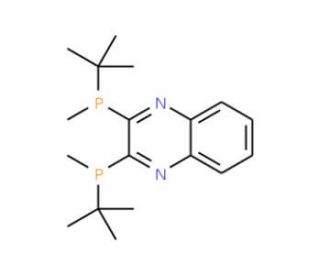(S,S)-2,3-Bis(tert-butylmethylphosphino)quinoxaline (CAS 1107608-80-9) - chemical structure image