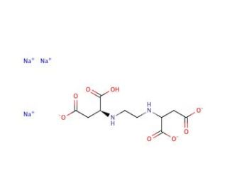 (S,S)-Ethylenediamine-N,N′-disuccinic acid trisodium salt solution (CAS 178949-82-1) - chemical structure image